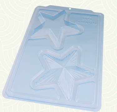 Forma de Chocolate Especial 3 Partes - Estrela Porta Jóia - BWB3674